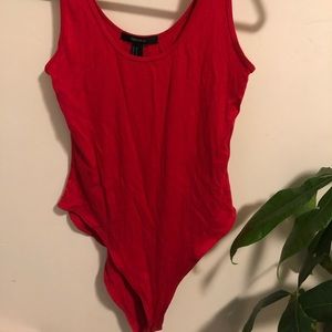 New Forever 21 Red Body Suit